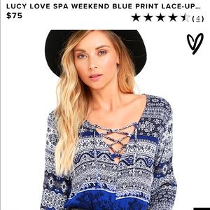 Lucy Love Lace Up Romper